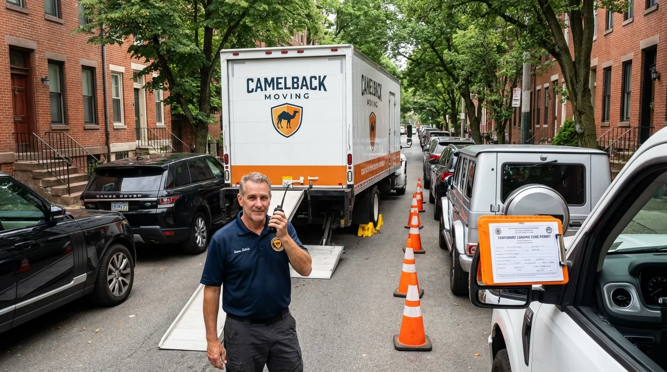 City street loading permit setup in Limerick, ME